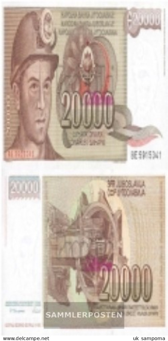 Yugoslavia Pick-number: 95 Uncirculated 1987 20.000 Dinara - Yugoslavia