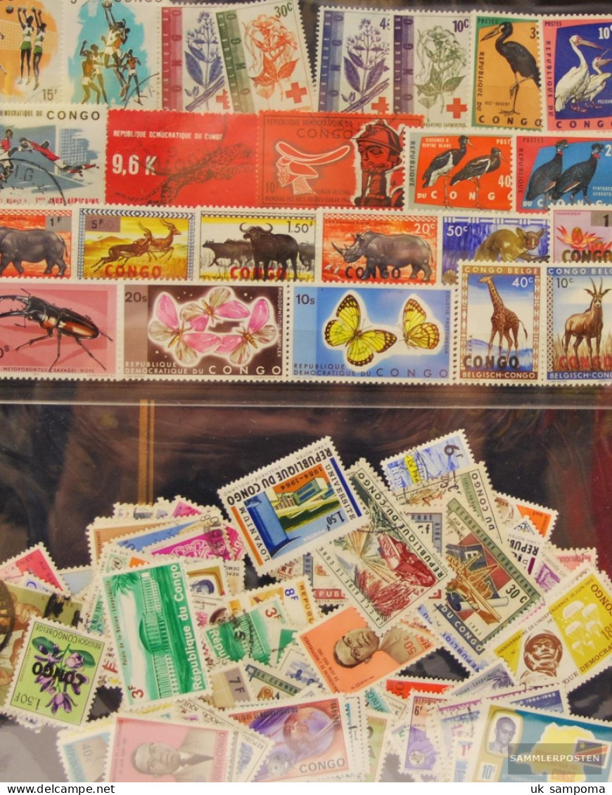 Kongo 150 Different Stamps - Collections