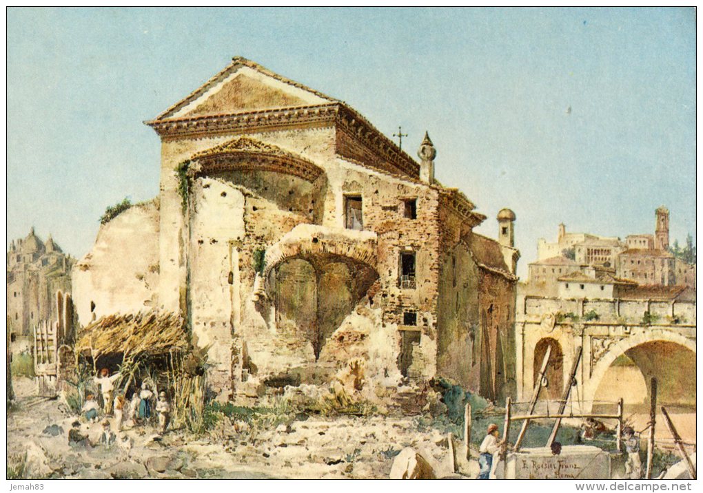 ETTORE ROESLER FRANZ SERIE ROMA SPARITA ABSIDE DELLA CHIESA DI S.SALVATORE( LOT U4) - Pintura & Cuadros