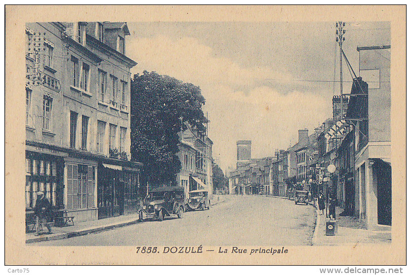 Dozulé 14 - Rue Principale - Editeur Rivière Bureau Pons N° 7855 - Autres & Non Classés