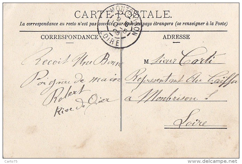 Pélussin 42 - Château De Virieu - Cachet Manuel 1906 Pélussin Montbrison - Pelussin