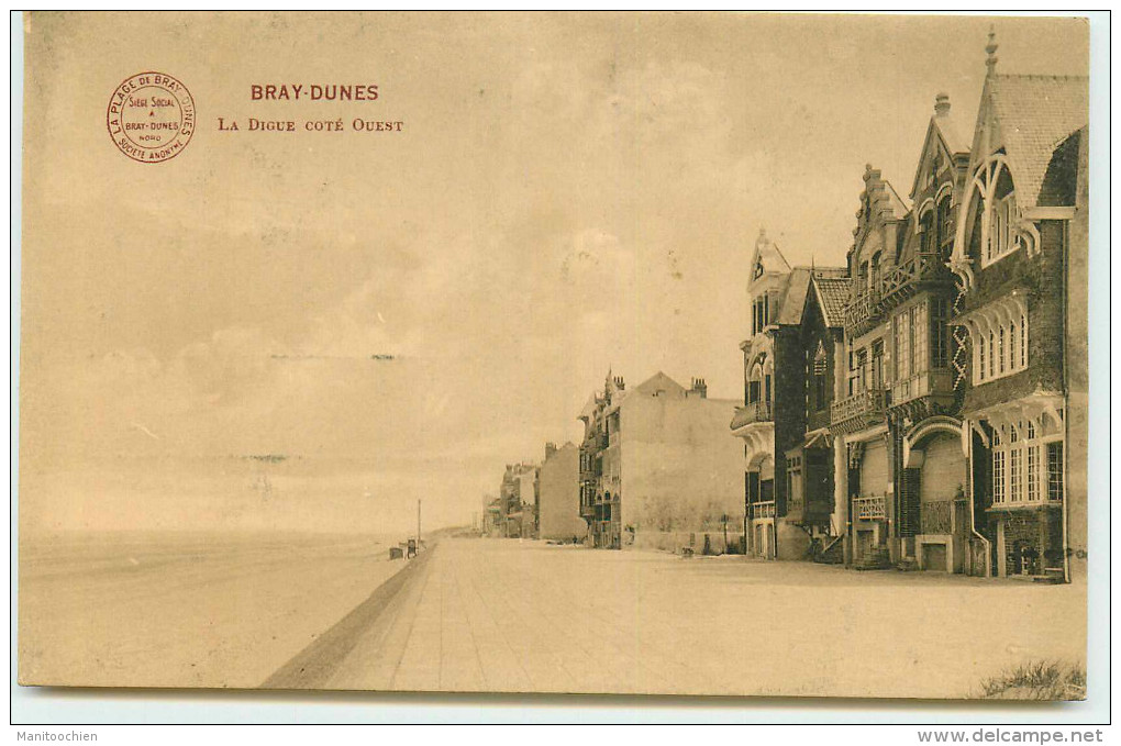 DEP 59 BRAY DUNES LA DIGUE COTE OUEST - Bray-Dunes