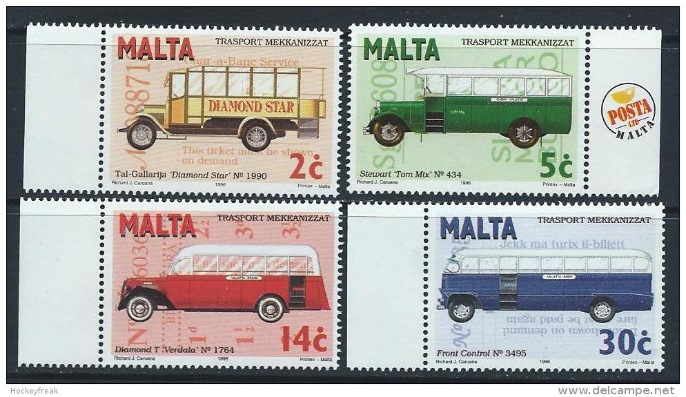 Malta 1996 - Buses SG1030-1033 MNH Cat £4.50 SG2015 - Malta