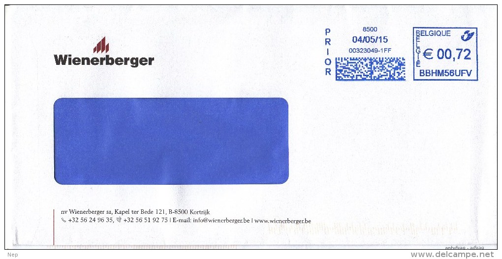 BELGIË -  2015 - WIENERBERGER - (...- 1FF) - 2000-...