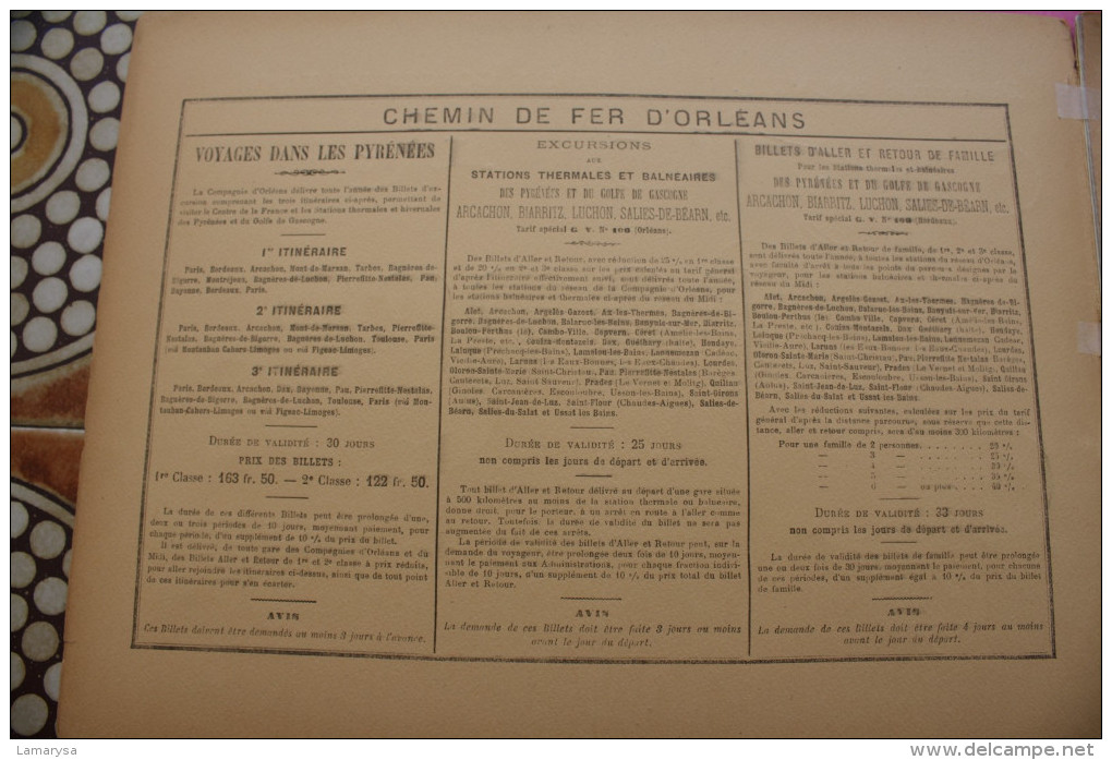 RARE La FRANCE 1900 AQUARELLES SOUVENIR DE VOYAGE "GORGES DU TARN "8 PHOTOCHROMIES CHEMIN DE FER PLM PARIS LYON MEDITER - 1801-1900