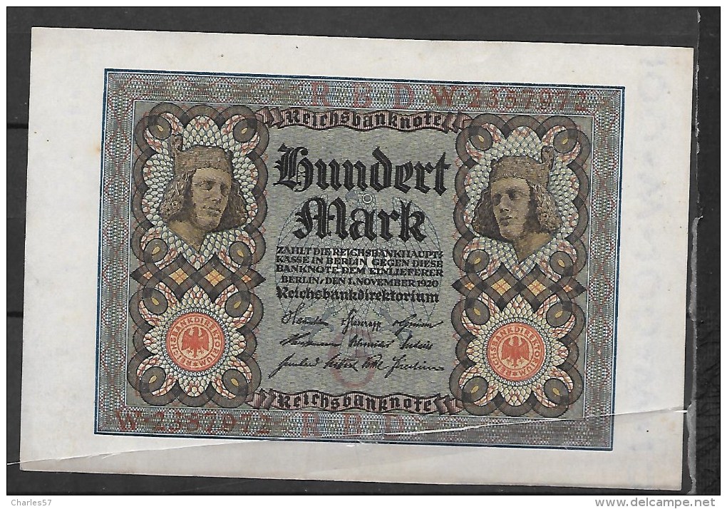 Allemagne : 100 Mark  Billet Neuf, Jamais Circulé - 100 Mark