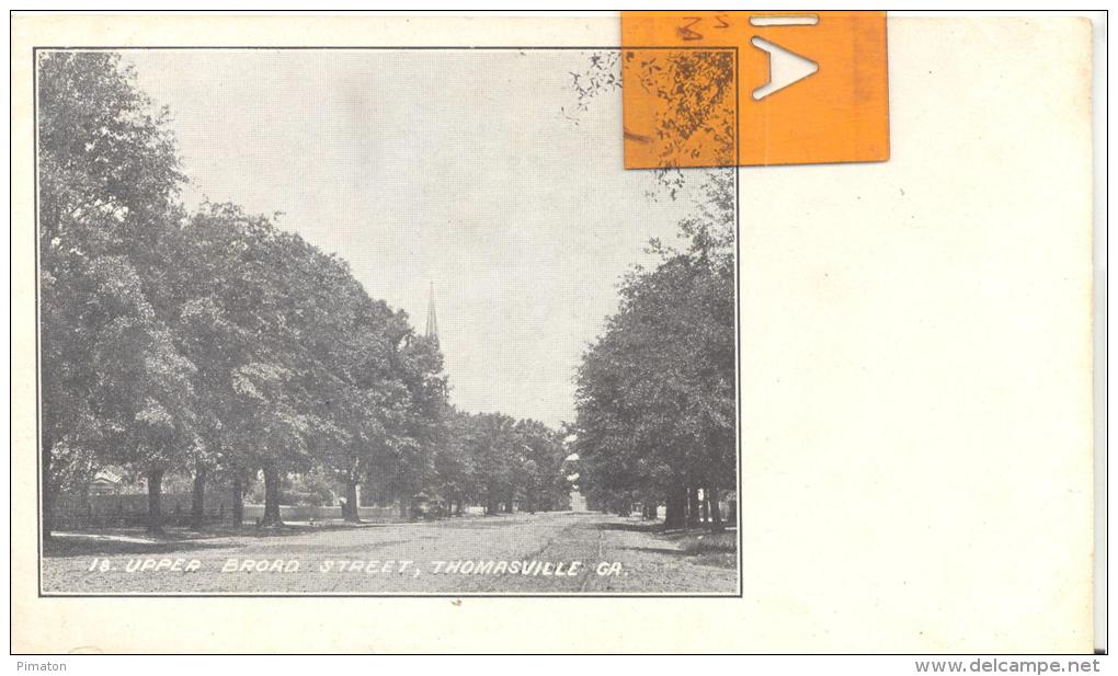 CARTE PHOTO   THOMASVILLE - UPPEA BROAD STREET , Trés Bon état ( Voir Scan ) - Autres & Non Classés