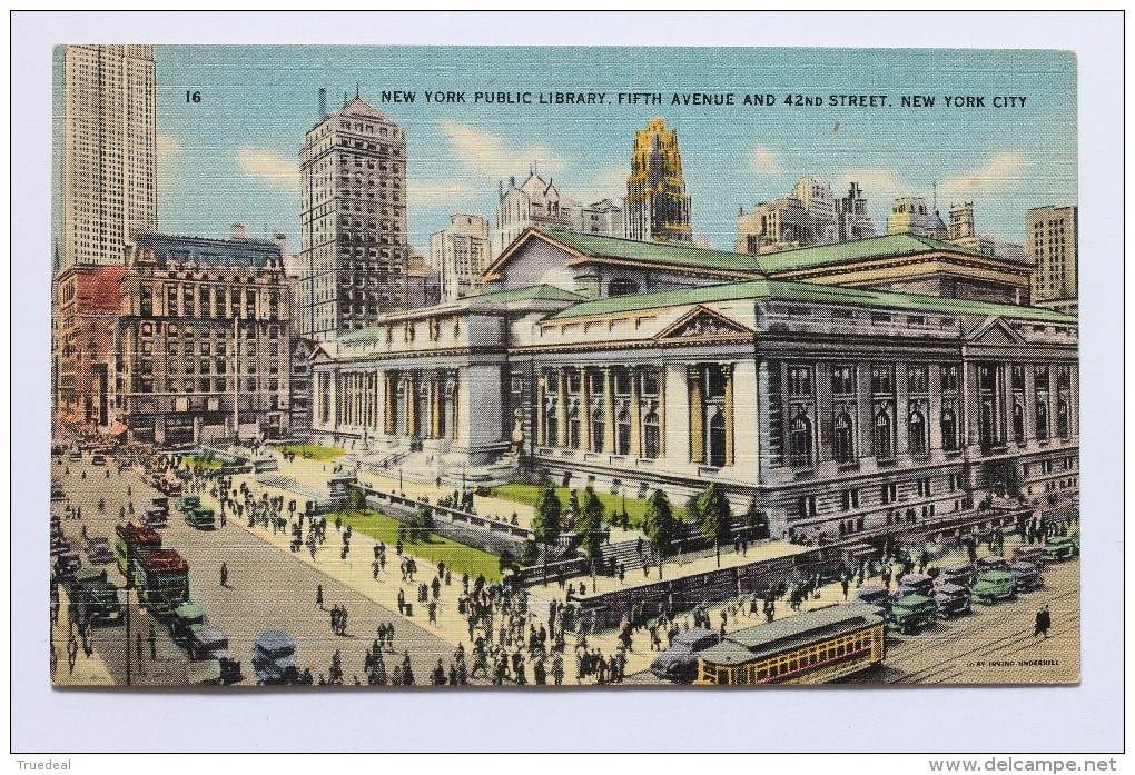 New York Public Library, Fifth Avenue And 42nd Street - Autres Monuments, édifices