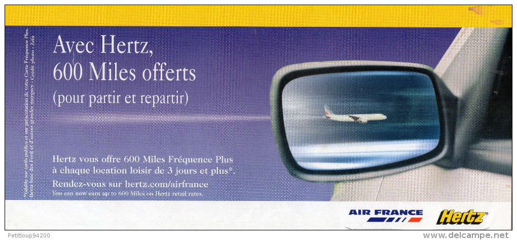 POCHETTE TICKETS/DOCUMENTS VOYAGE  Aviation Commerciale   AIR FRANCE - Tickets