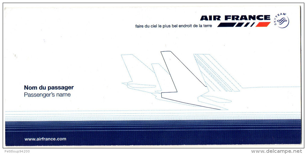 POCHETTE TICKETS/DOCUMENTS VOYAGE  Aviation Commerciale   AIR FRANCE - Tickets