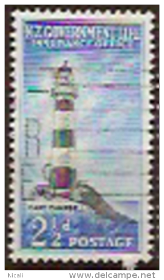 NZ 1947 2 1/2d Lighthouse SG L45 U #GP215 - Service