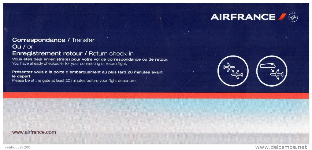 POCHETTE TICKETS/DOCUMENTS VOYAGE  Aviation Commerciale   AIR FRANCE - Tickets