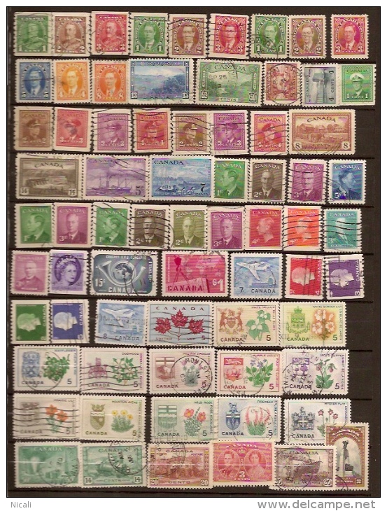 CANADA Selection (70) 1935-1964 U QI1 - Collections