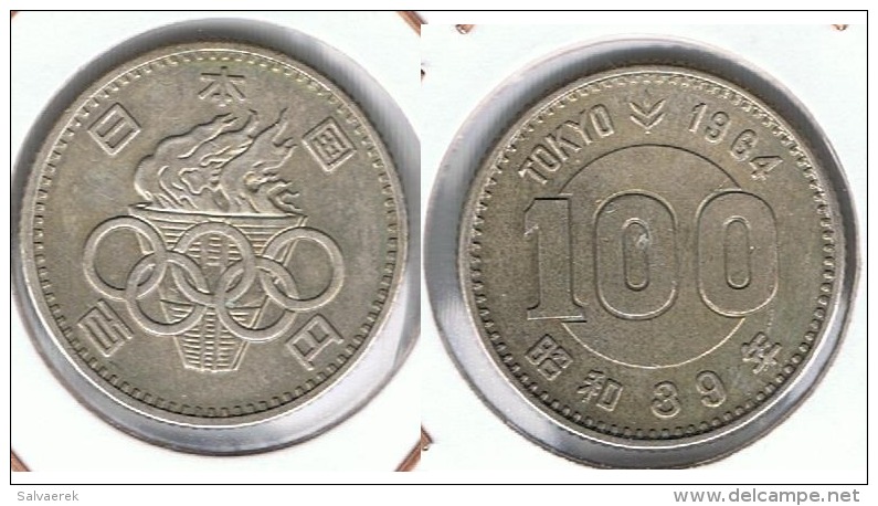 JAPON 100 YEN 1964 PLATA SILVER - Japón