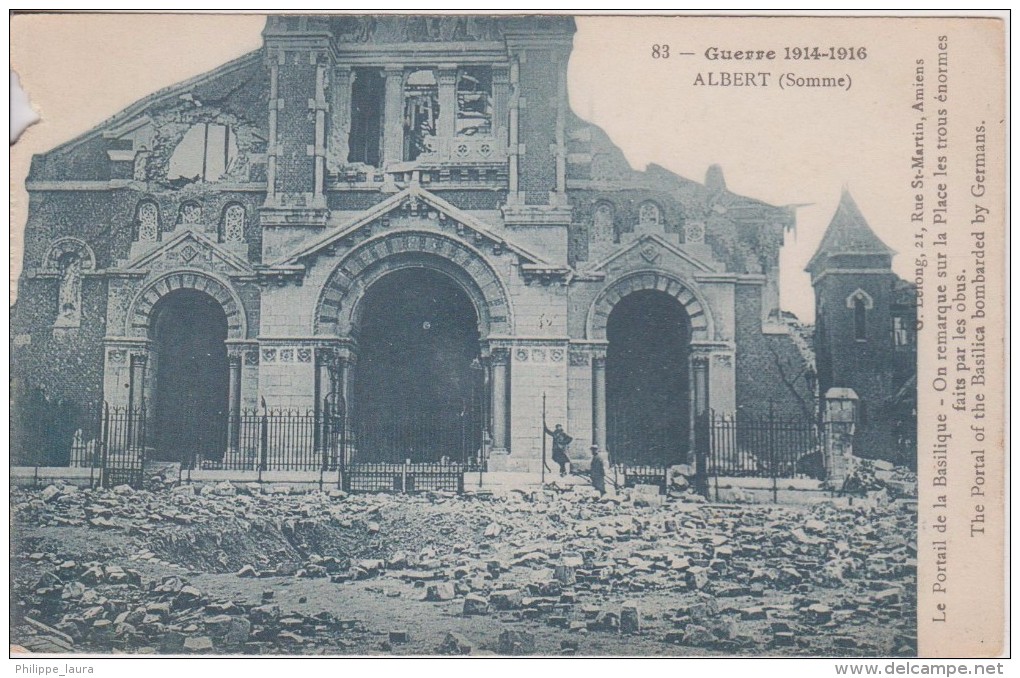 ALBERT Le Portail De La Basilique - Albert