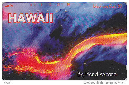 Télécarte Japon - Site HAWAII - VOLCAN - BIG ISLAND VOLCANO - VULCAN Japan Phonecard - VULKAN / 110-016 - 152 - Vulcani