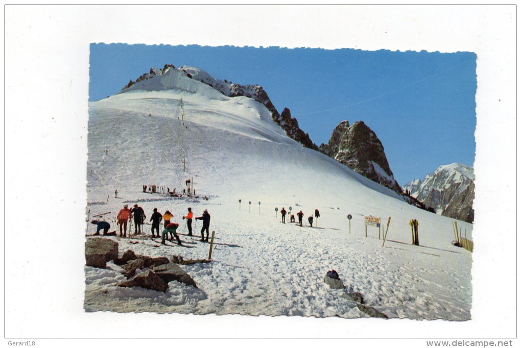 (74) AU PAYS DU MONT BLANC -Ski D'été Aux Grands Montets 1966 - Chamonix-Mont-Blanc