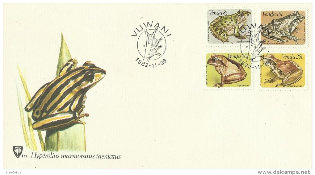 Venda 1982 Frogs FDC - Venda