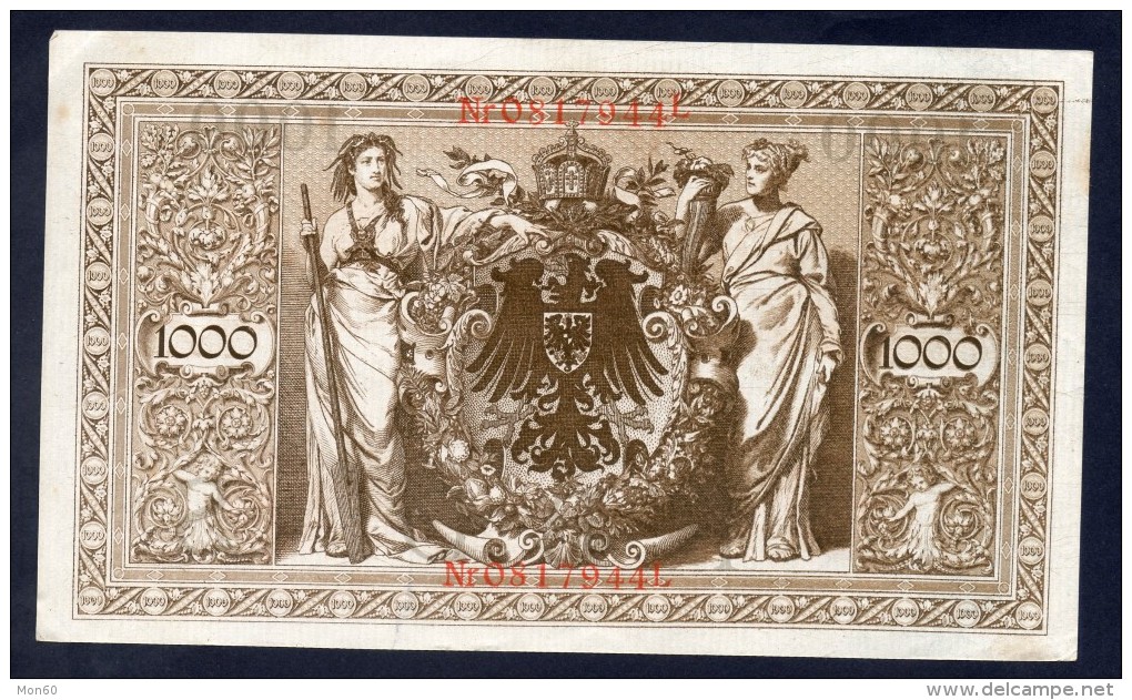 Germania - Banconota 1000 Marchi Del 1910, Conservazione BB - 1.000 Mark