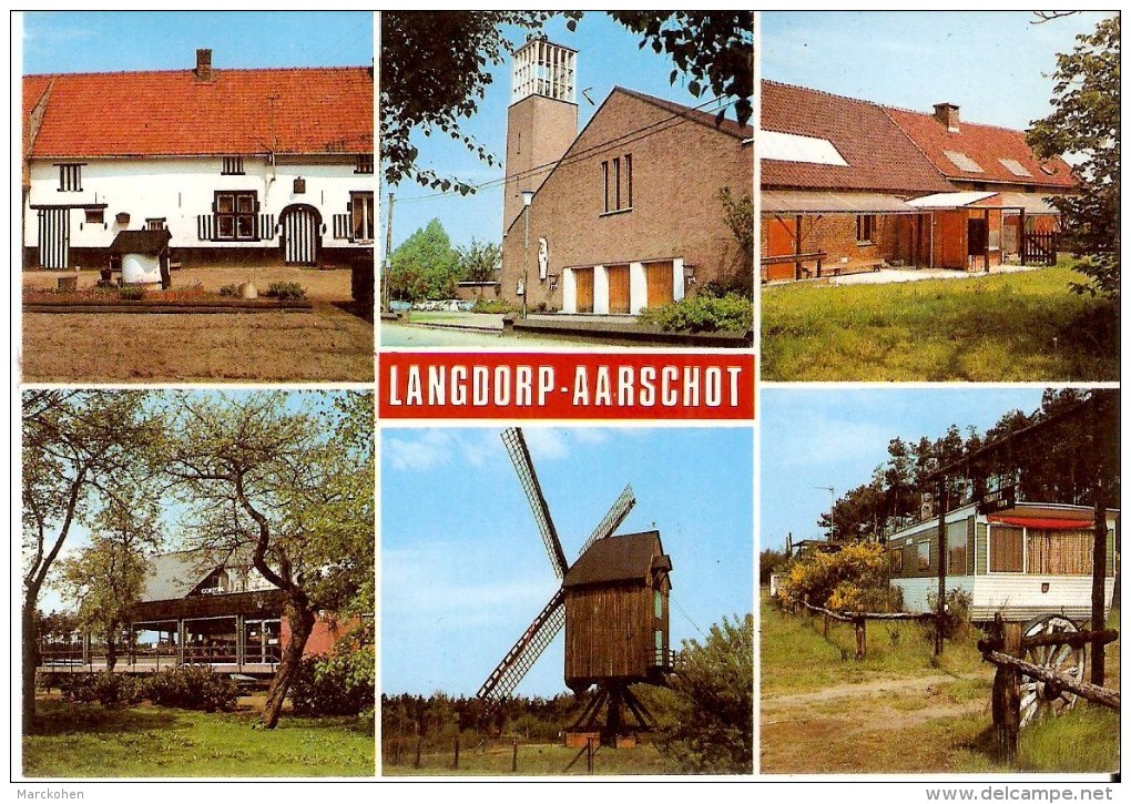 GROETEN Uit LANGDORP Bij AARSCHOT (3201) : Carte Multivues (6 Vues). CPSM Couleur. - Aarschot