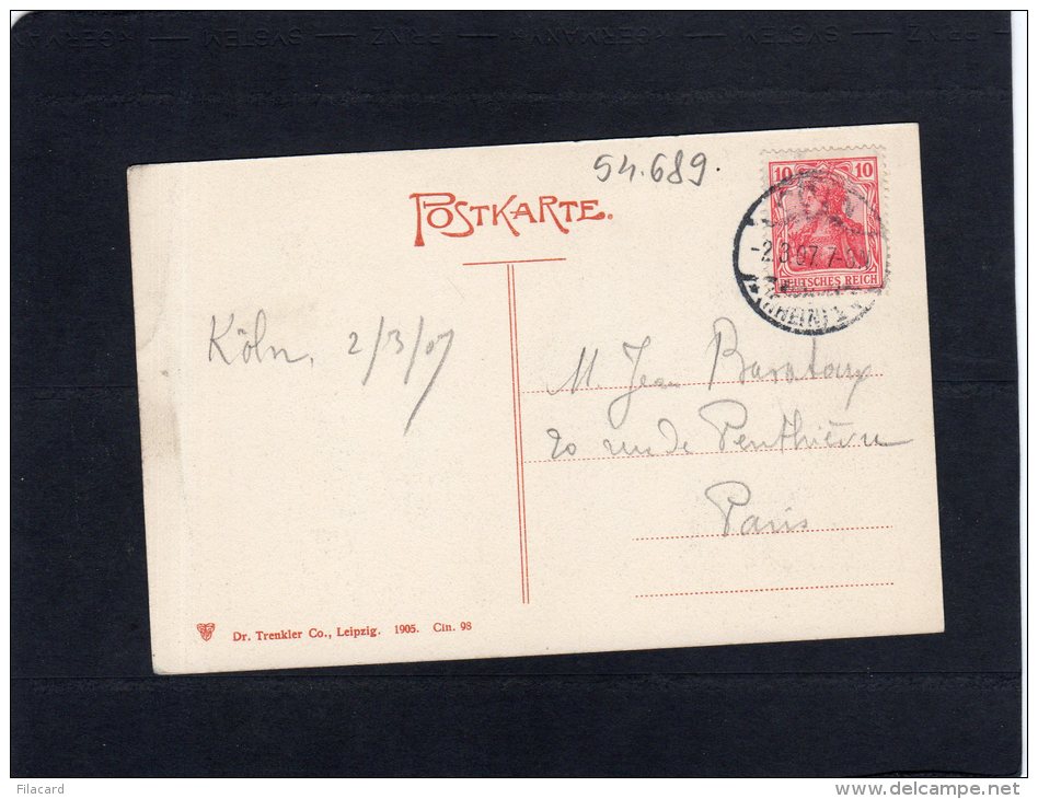 54689    Germania, Coln A. Rh.,    Rathaus,  VG  1907 - Koeln