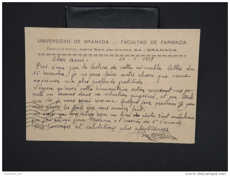 ESPAGNE--Env. Pour France Période 1930/40 Avec Censure    Dispersion D ´une Archive    P6562 - Nationalistische Zensur