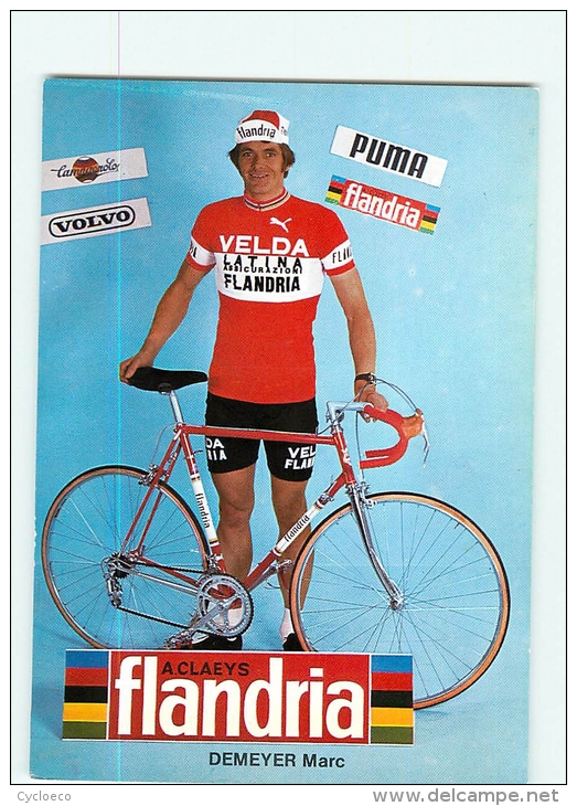 Marc DEMEYER . 2 Scans. Flandria Velda 1977 - Wielrennen