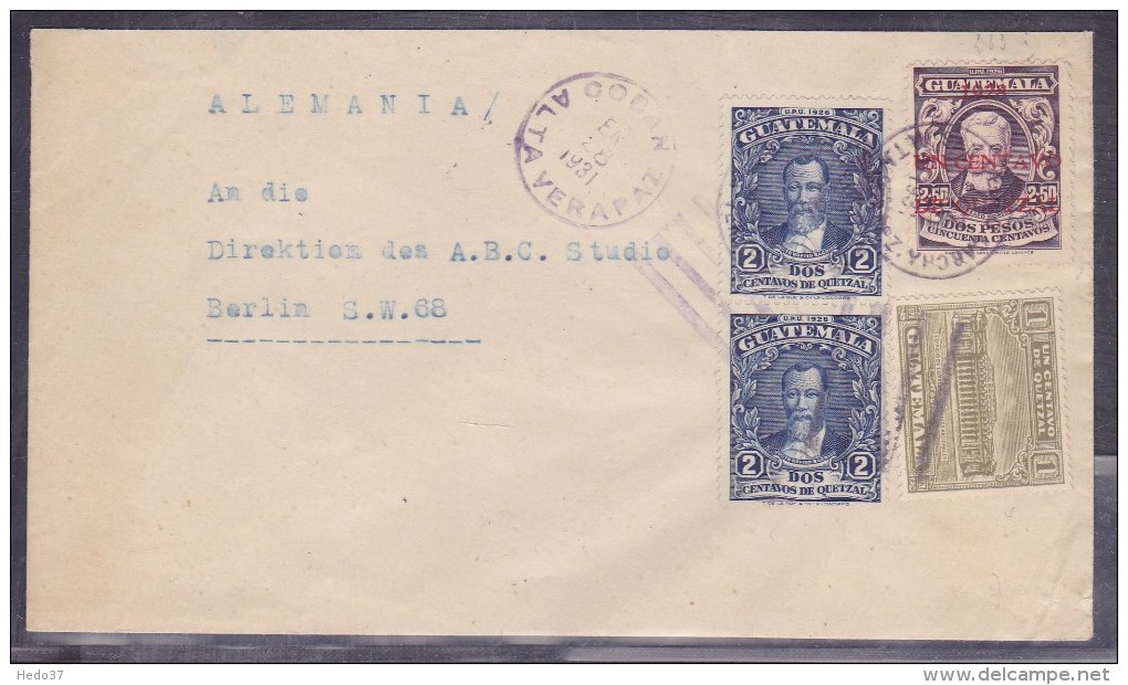 Guatemala - Lettre - Guatemala