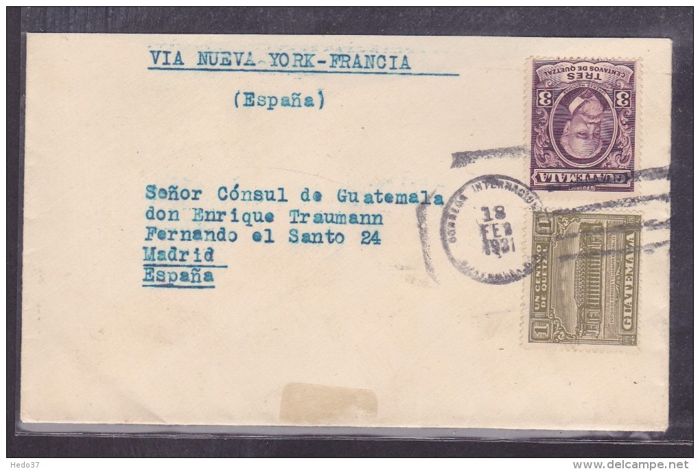 Guatemala - Lettre - Guatemala