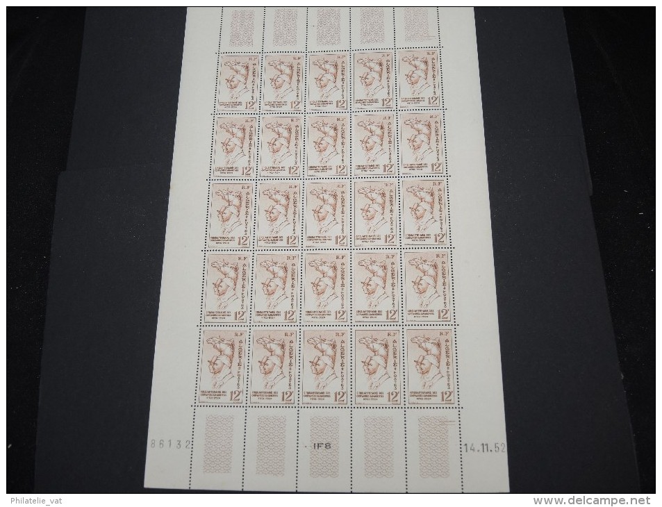 ALGERIE - TUNISE - Lot de feuilles avant indépendance - Neuf - Lot 7160