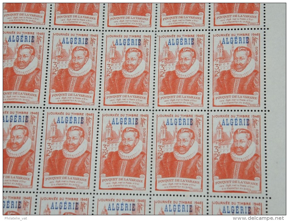 ALGERIE - TUNISE - Lot de feuilles avant indépendance - Neuf - Lot 7160