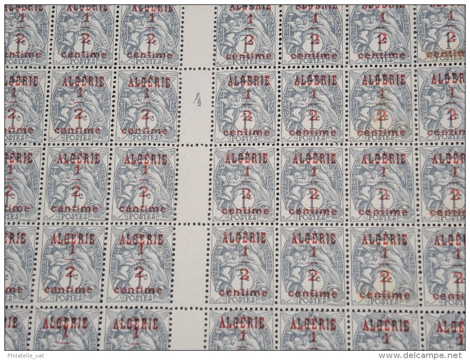 ALGERIE - Gros lot de feuilles avant indépendance - Toutes scannées - Cote énorme luxe - Lot 7161N