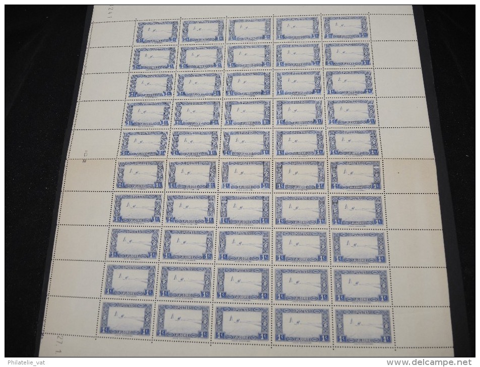 ALGERIE - Gros lot de feuilles avant indépendance - Toutes scannées - Cote énorme luxe - Lot 7161N