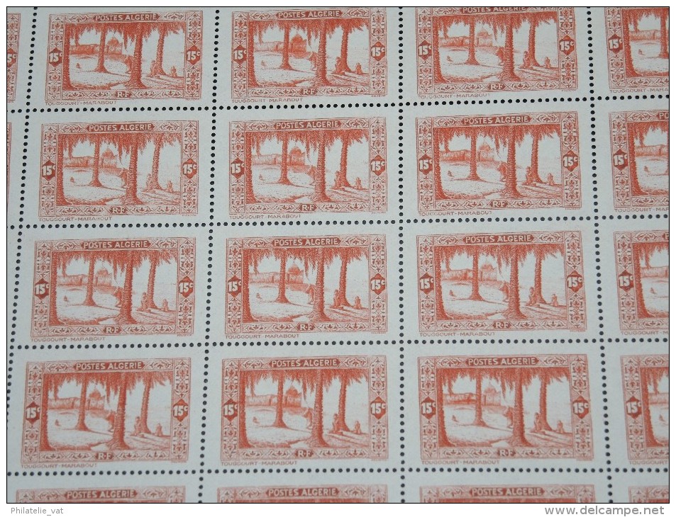 ALGERIE - Gros lot de feuilles avant indépendance - Toutes scannées - Cote énorme luxe - Lot 7161N