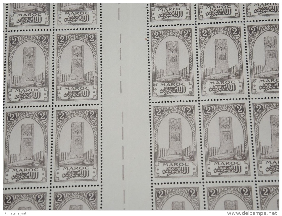 MAROC - Lot de feuilles avant indépendance - Toutes scannées - Luxe - Tout petit prix - 7162