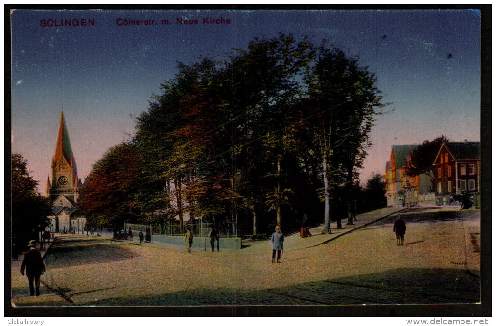 DB4544 - SOLINGEN - CÖLNERSTRASSE MIT NEUE KIRCHE - Solingen