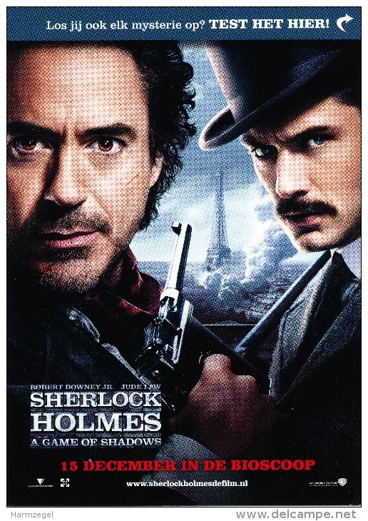 Postcrd, Boomerang, Film. Cinema, Sherlock Holmes - Publicité