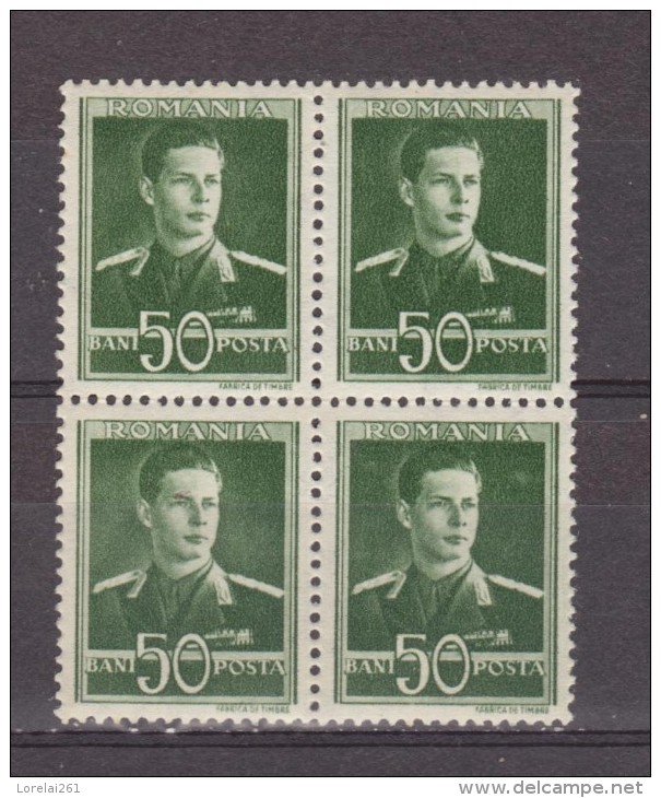 1940 - Roi Michel I  BLOC X 4 MNH - Unused Stamps