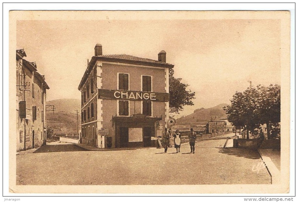 BEHOBIE - Route De Biriatou Et Pont International - Labouche 1518 - Tamponnée "Café De La Frontière" - Non écrite -  Tbe - Béhobie