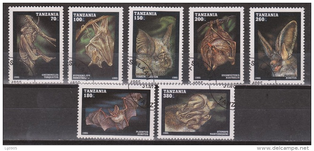 Tanzania Gestempeld, Used ; Vleermuis, Chauve-souris, Murcielago, Fledermause, Bat - Vleermuizen