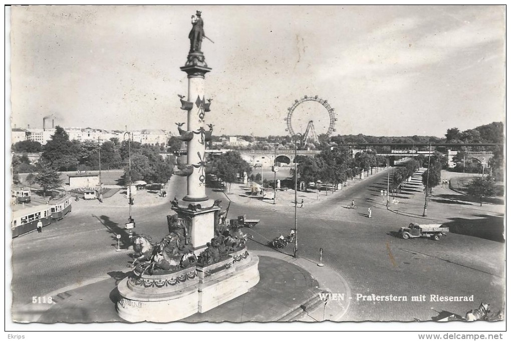 Wien - Praterstern Mit Riesenrad - Prater