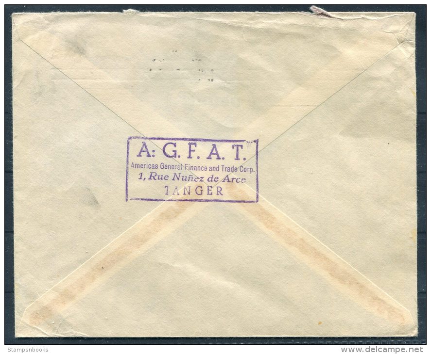 1956 Maroc A.G.F.A.T. Tanger Airmail Cover - Lusanne, Switzerland - Covers & Documents