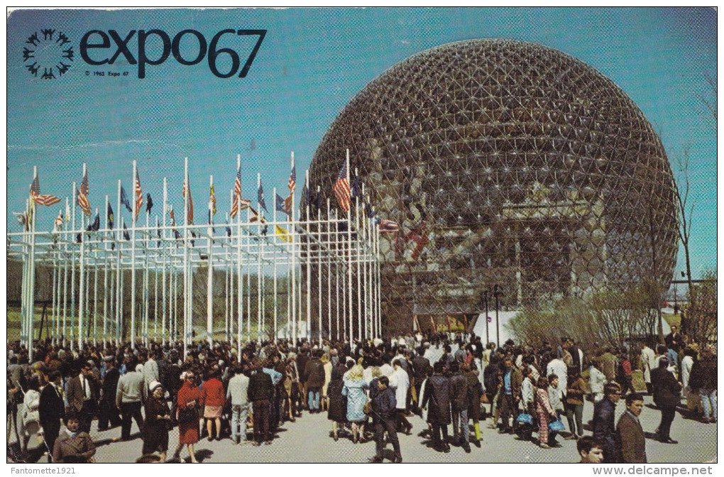 EXPO67 MONTREAL LE PAVILLON DES ETATS UNIS (DIL128) - Expositions