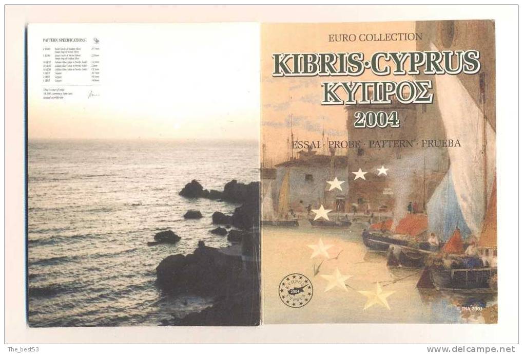 Plaquette Essais   -     Chypre 2004   -     18000 Expl. - Pruebas Privadas
