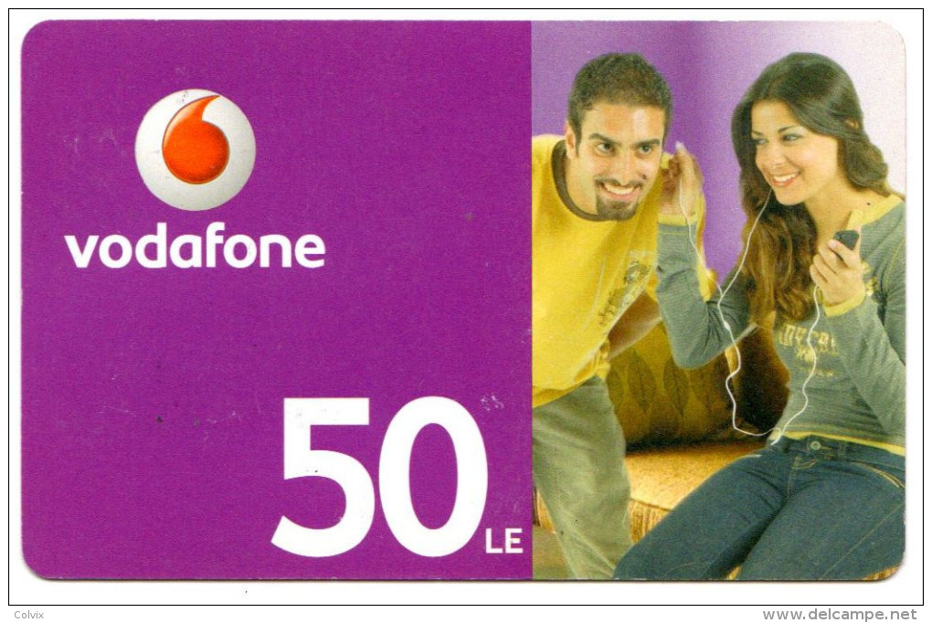 EGYPTE CARTE PREPAYEE VODAFONE 50 LE - Egitto