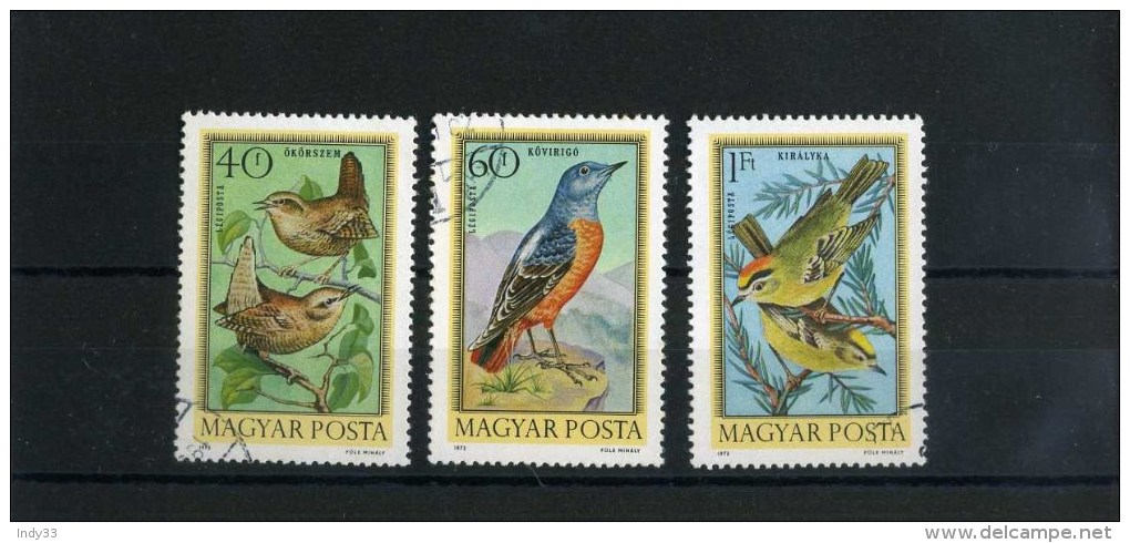 - HONGRIE . TIMBRES DE 1973 SUR LES PASSEREAUX . OBLITERES . - Sperlingsvögel & Singvögel