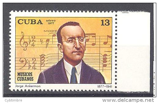 Cuba: Yvert N°A 255**; Musicien; Partition Musicale; Voir Scan - Poste Aérienne