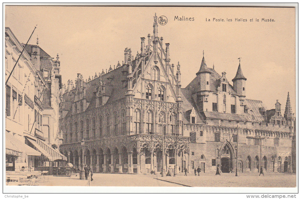 Mechelen, Malines, La Poste, Les Halles Et Le Musée (pk19845) - Mechelen