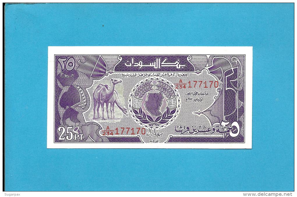 SUDAN - 25 PIASTRES - 1987 - P 37 - UNC. - 2 Scans - Soudan