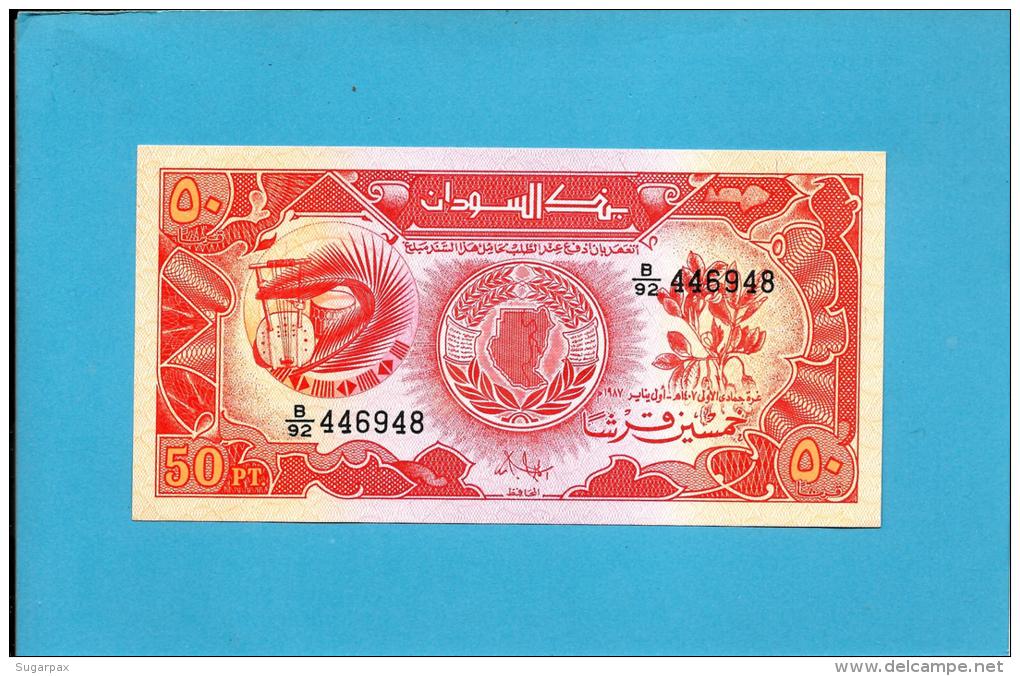 SUDAN - 50 PIASTRES - 1987 - P 38 - UNC. - 2 Scans - Soedan